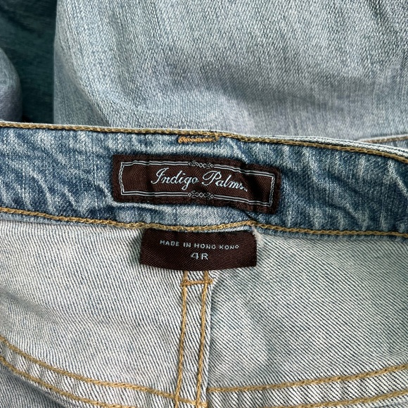 Vintage Indigo Palms (Tommy Bahama) Jean Capris - Picture 3 of 3